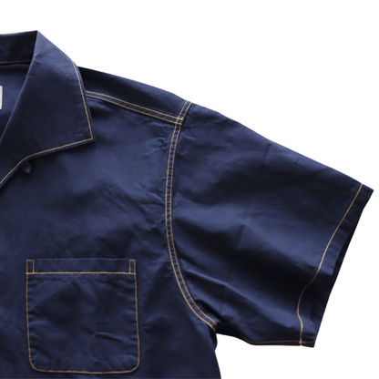 Mister Freedom ミスターフリーダム SC39668 Indigo×Black Chambray”WATERTOWN”Shirt インディゴxブラックシャンブレー ”ウォータータウン”シャツ 半袖シャツ メンズ シャンブレーシャツ