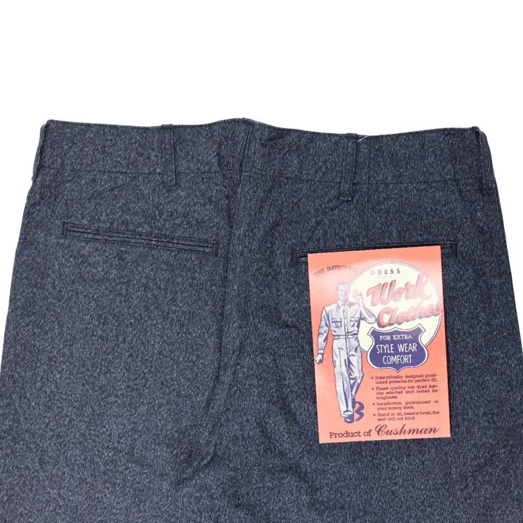 CUSHMAN クッシュマン 22686 BLACK CHAMBRAY 41 TROUSERS ブラック