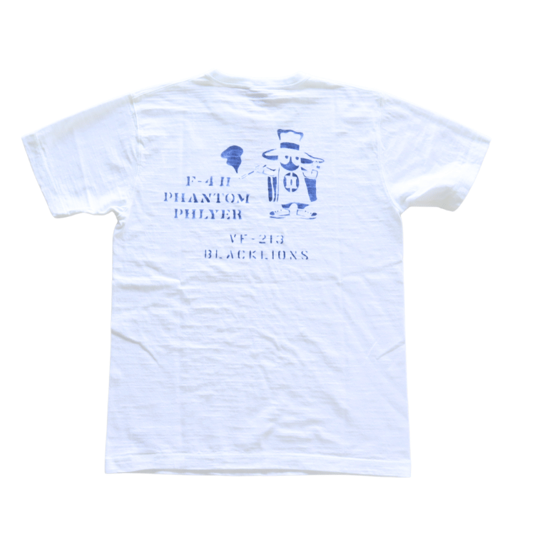 BUZZ RICKSON'S BR79730 S/S SLUB YARN T-SHIRT PHANTOM PHLYER Short Sleeve Military Slub T-Shirt