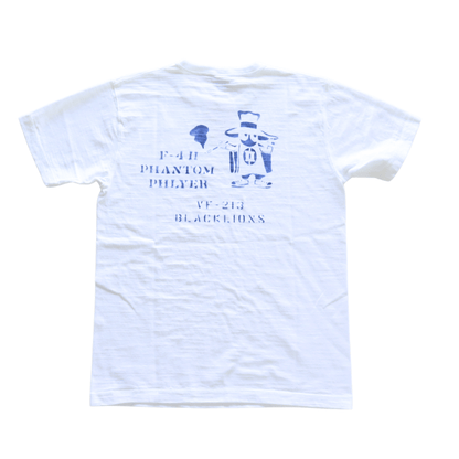 BUZZ RICKSON'S BR79730 S/S SLUB YARN T-SHIRT PHANTOM PHLYER Short Sleeve Military Slub T-Shirt