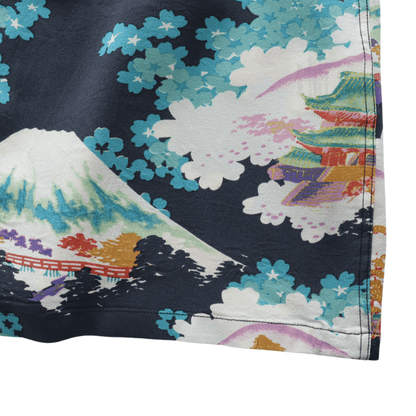 SUN SURF SS39618 S/S RAYON HAWAIIAN SHIRT "ANCIENT CAPITAL" Rayon Hawaiian Shirt Ancient Capital Japanese Pattern Hawaiian Shirt Aloha Shirt Short Sleeve Shirt