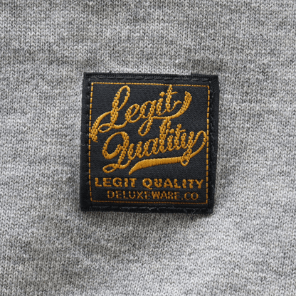 DELUXEWARE デラックスウエア S106-00 OPEN NECK オープンネック ヘンリーネック スウェット 20oz HEAVY KNIT