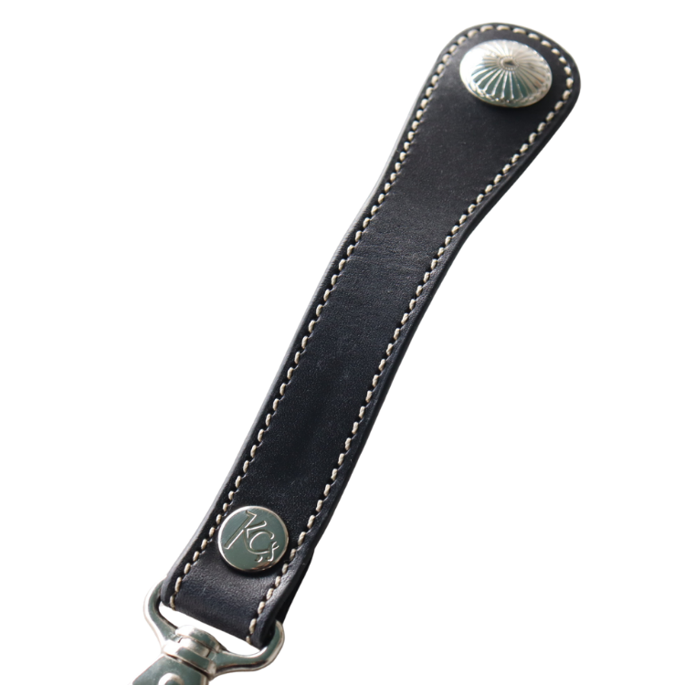 KC's KSK501 Keyring Chief Cowhide Keyring with Chief Concho, 21mm