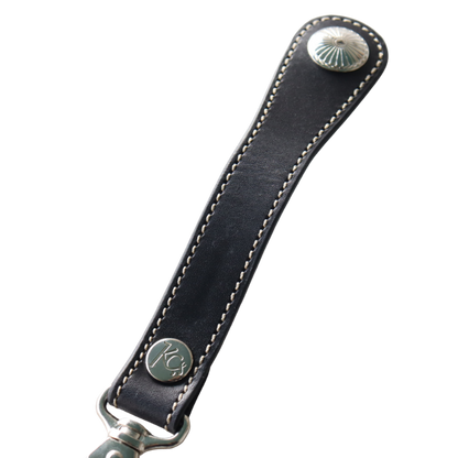 KC's KSK501 Keyring Chief Cowhide Keyring with Chief Concho, 21mm