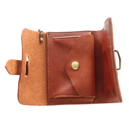 池之端銀革店 Haru HC-524 イタリアンレザーミドルウォレット 三つ折り財布