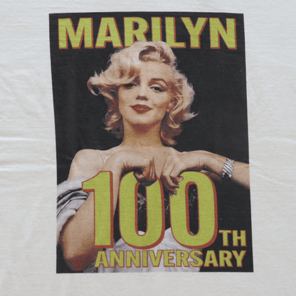 TOYS McCOY TMC2619 MARILYN MONROE TEE "100TH ANNIVERSARY" Marilyn Monroe T-Shirt Short Sleeve Printed T-Shirt Special Color Photo T-Shirt
