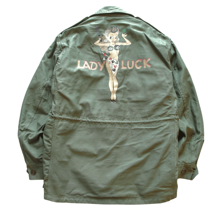 BUZZ RICKSON'S BR15996 Type M-43 “BUZZ RICKSON MFG. CO.” 5th BOMB.GROUP BOMBER BARONS Military Jacket M-43 U.S. ARMY Field Jacket