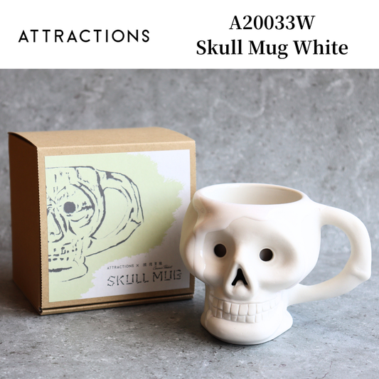 ATTRACTIONS アトラクションズ x 波佐見焼  A20033W Skull Mug White スカルマグ  マグカップ Skull Mug 陶磁器