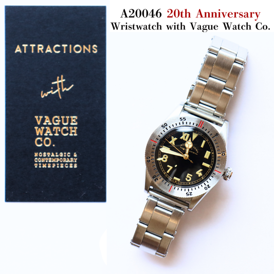 ATTRACTIONS × VAGUE WATCH Co. アトラクションズ × バーグウォッチ A20046 “20TH ANNIVERSARY WRIST WATCH” LIMITED EDITION 腕時計 20周年