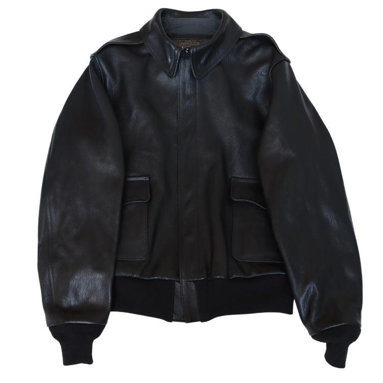 BUZZ RICKSON'S バズリクソンズ BR80690 WILLIAM GIBSON COLLECTION Type BLACK A-2 GOAT SKIN ウィリアム・ギブソン コレクション タイプブラックA-2 ゴートスキン レザージャケット ミリタリー ブラックシリーズ