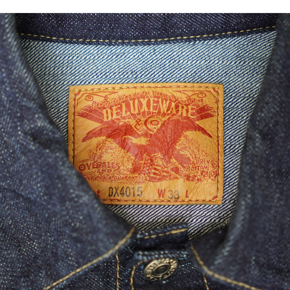 DELUXEWARE デラックスウエア DX4015  FIRST MODEL JACKET 人気定番 15oz 1stモデル Gジャン