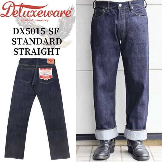 DELUXEWARE デラックスウエアDX5015-SF STANDARD STRAIGHT  スタンダードストレート 蛇行縫製 15oz ローグデニム 日本製 国産デニム made in japan 5pocket denimpants 5ポケット ジーンズ ジーパン デニムパンツ