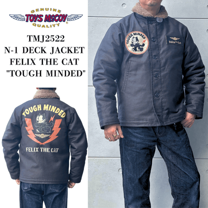 TOYS McCOY TMJ2522 N-1 DECK JACKET FELIX THE CAT "TOUGH MINDED" Deck Jacket Felix the Cat N-1 Deck Jacket