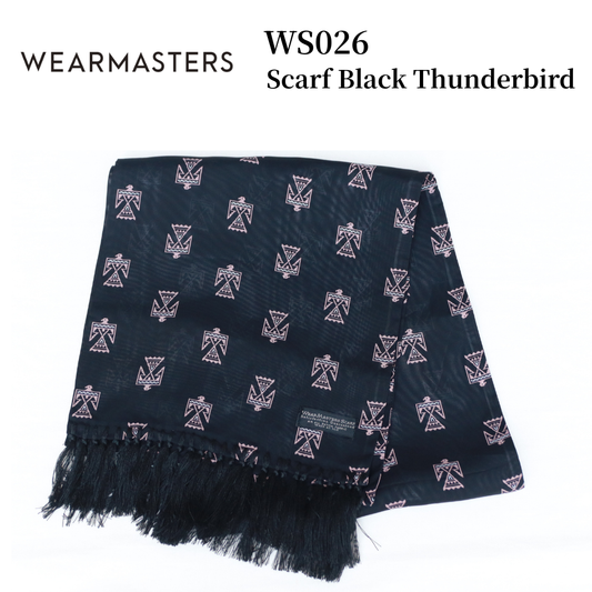 WEARMASTERS ウエアマスターズ WS026 Scarf Black Thunderbird スカーフ ブラック サンダーバード