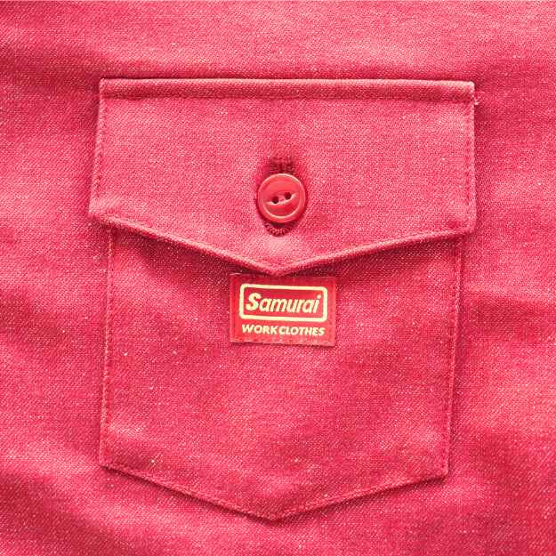 SAMURAI JEANS サムライジーンズ SWCJK25 刺繍入りスイングトップ 赤デニム