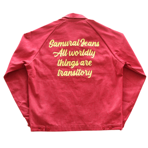 SAMURAI JEANS サムライジーンズ SWCJK25 刺繍入りスイングトップ 赤デニム