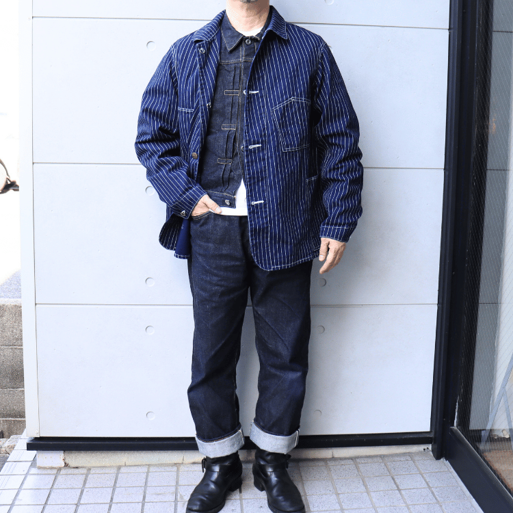 JELADO ジェラード Steelbeam Coat AG11406 インディゴウォバッシュ カバーオール 青タグ